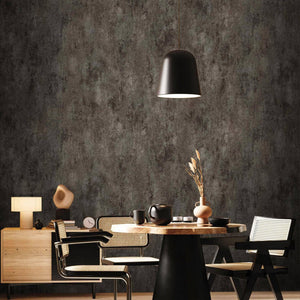 Luxury Gray Abstract Distressed Textured Wallpaper, Farmhouse Non-Woven Wall Covering, 41.7"W x 398"H, Washable Removable for