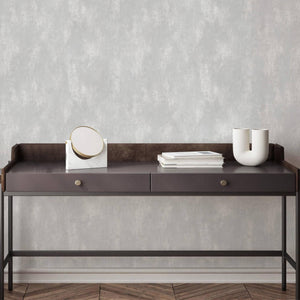 Luxury Ivory Abstract Distressed Textured Wallpaper, Contemporary Non-Woven Wall Covering, 41.7"W x 398"H, Washable Removable