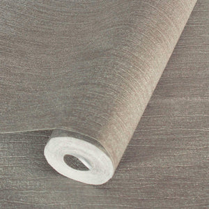 Luxury Brown Textured Embossed 3D Embossed Wallpaper, Farmhouse Non-Woven Wall Covering, 41.7"W x 398"H, Washable Removable f