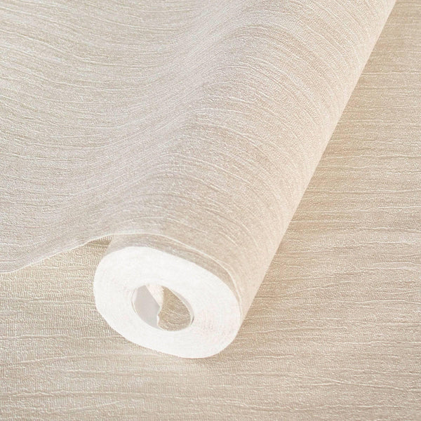 Luxury Cream Textured Embossed 3D Embossed Wallpaper, Coastal Non-Woven Wall Covering, 41.7"W x 398"H, Washable Removable for