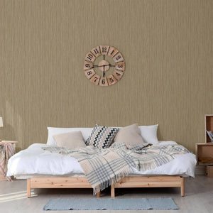 Luxury Brown Textured Embossed 3D Embossed Wallpaper, Contemporary Non-Woven Wall Covering, 41.7"W x 398"H, Washable Removabl