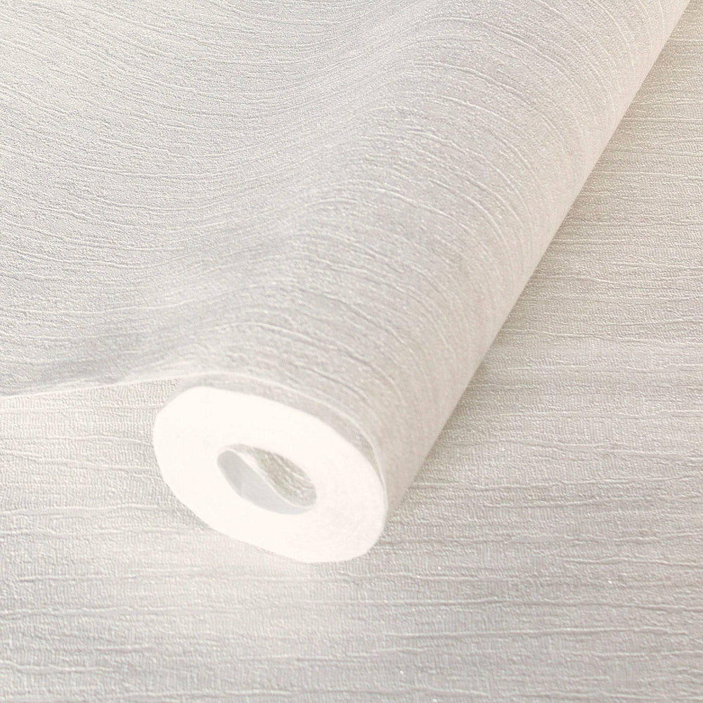 Luxury White Textured Embossed 3D Embossed Wallpaper, Coastal Non-Woven Wall Covering, 41.7"W x 398"H, Washable Removable for