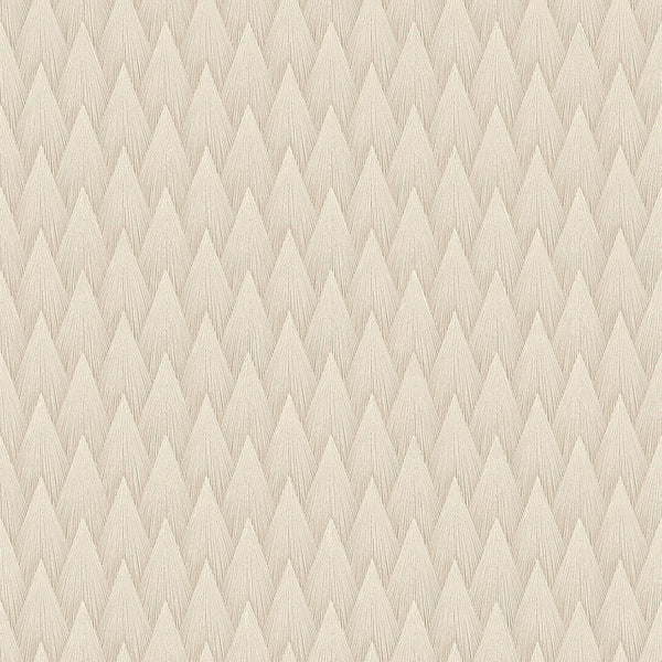 Luxury Ivory Geometric Textured 3D Embossed Wallpaper, Boho Non-Woven Wall Covering, 41.7"W x 614"H, Washable Removable for L