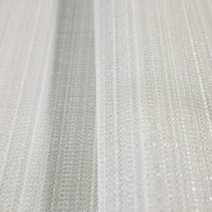 Luxury Ivory Striped Stripe Textured Wallpaper, Minimalist Non-Woven Wall Covering, 41.7"W x 398"H, Washable Removable for Li