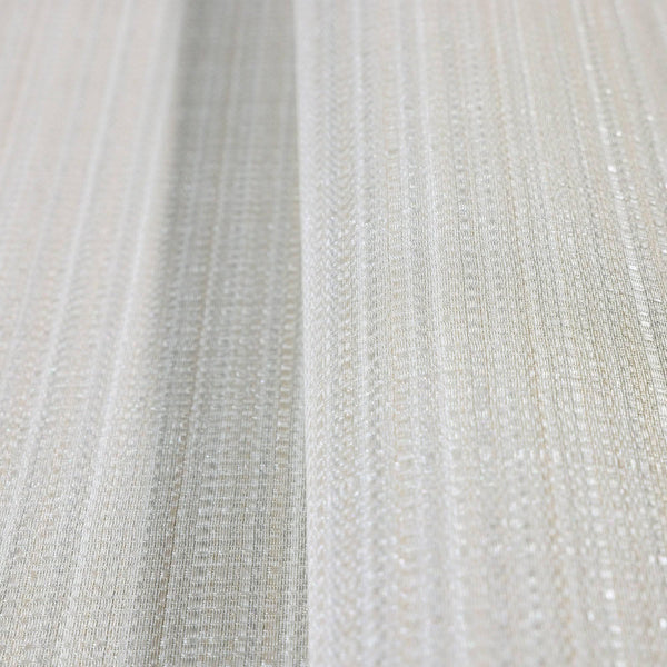 Luxury Ivory Striped Stripe Textured Wallpaper, Minimalist Non-Woven Wall Covering, 41.7"W x 398"H, Washable Removable for Li