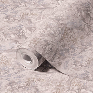 Luxury Gray Marble Stone Textured Wallpaper, Contemporary Non-Woven Wall Covering, 41.7"W x 614"H, Washable Removable for Liv