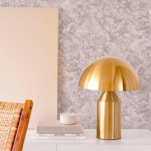 Luxury Gray Marble Stone Textured Wallpaper, Contemporary Non-Woven Wall Covering, 41.7"W x 614"H, Washable Removable for Liv