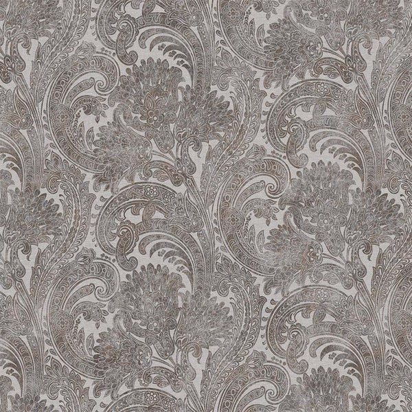 Luxury Ivory Abstract Paisley Textured Wallpaper, Boho Non-Woven Wall Covering, 41.7"W x 398"H, Washable Removable for Living