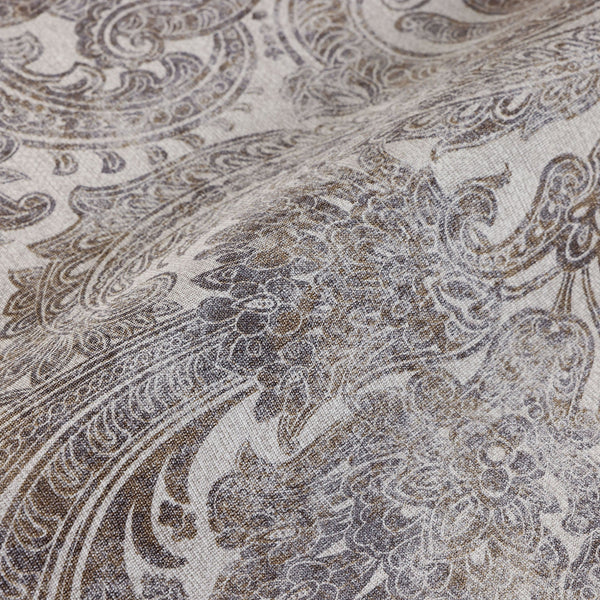 Luxury Ivory Abstract Paisley Textured Wallpaper, Boho Non-Woven Wall Covering, 41.7"W x 398"H, Washable Removable for Living