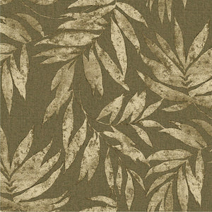 Luxury Green Leaves Tropical Textured Wallpaper, Boho Non-Woven Wall Covering, 41.7"W x 398"H, Washable Removable for Living 