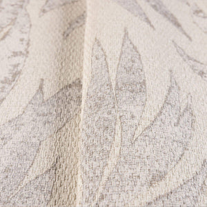 Luxury Gray Leaves Tropical Textured Wallpaper, Farmhouse Non-Woven Wall Covering, 41.7"W x 398"H, Washable Removable for Liv
