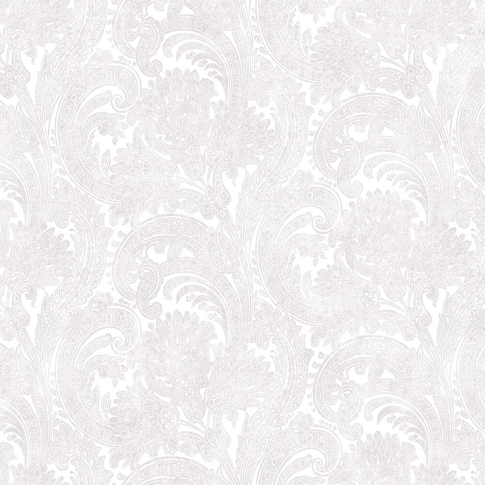 Luxury Purple Abstract Paisley Textured Wallpaper, Traditional Non-Woven Wall Covering, 41.7"W x 398"H, Washable Removable fo