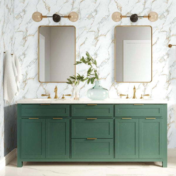 Luxury Brown Marble Stone 3D Embossed Wallpaper, Boho Non-Woven Wall Covering, 41.7"W x 614"H, Washable Removable for Living 