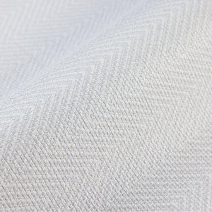 Luxury White Chevron Fabric Textured Wallpaper, Modern Non-Woven Wall Covering, 41.7"W x 614"H, Washable Removable for Living