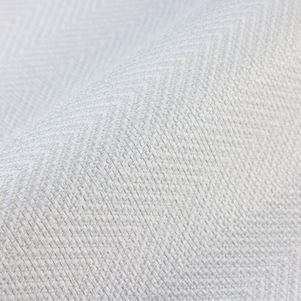 Luxury White Chevron Fabric Textured Wallpaper, Modern Non-Woven Wall Covering, 41.7"W x 614"H, Washable Removable for Living