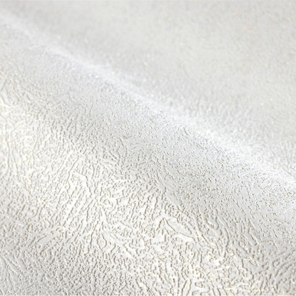 Luxury White Abstract Embossed 3D Embossed Wallpaper, Modern Non-Woven Wall Covering, 41.7"W x 398"H, Washable Removable for 