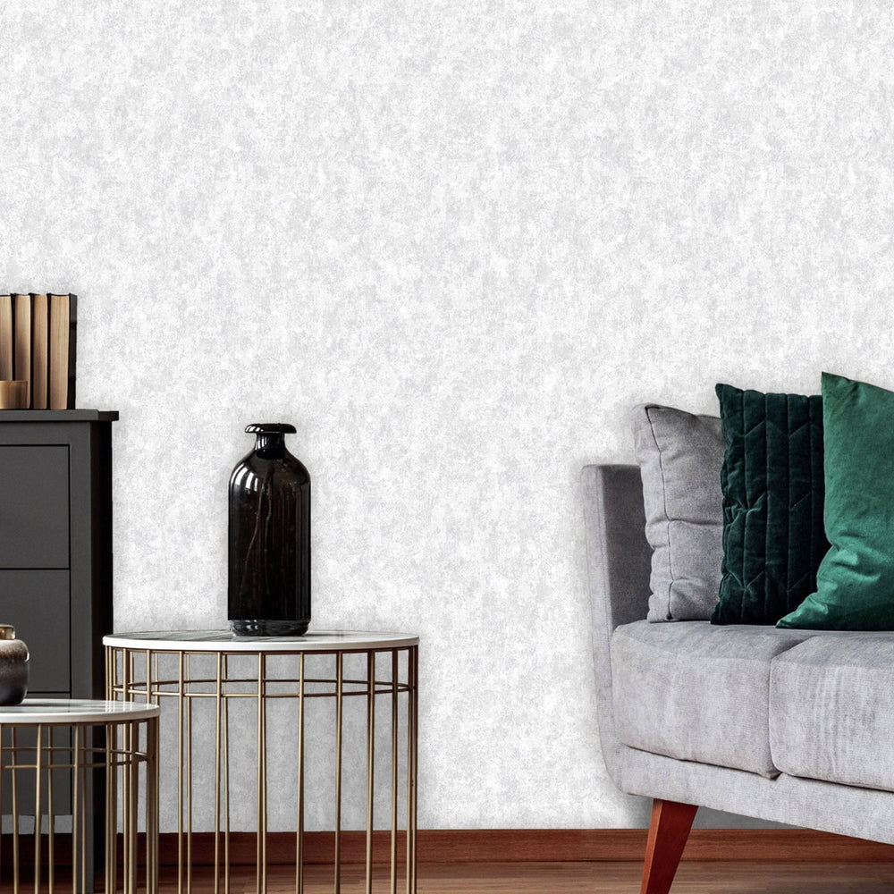 Luxury Metallic Abstract Distressed 3D Embossed Wallpaper, Boho Non-Woven Wall Covering, 41.7"W x 398"H, Washable Removable f