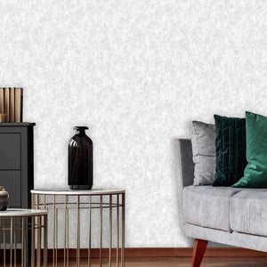 Luxury Metallic Abstract Distressed 3D Embossed Wallpaper, Boho Non-Woven Wall Covering, 41.7"W x 398"H, Washable Removable f