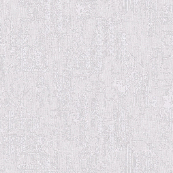Luxury White Distressed Embossed 3D Embossed Wallpaper, Farmhouse Non-Woven Wall Covering, 41.7"W x 614"H, Washable Removable