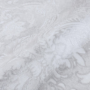 Luxury Gray Damask Textured 3D Embossed Wallpaper, Mediterranean Non-Woven Wall Covering, 41.7"W x 614"H, Washable Removable 