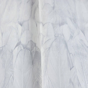 Luxury White Bird Birds 3D Embossed Wallpaper, Traditional Non-Woven Wall Covering, 41.7"W x 614"H, Washable Removable for Li