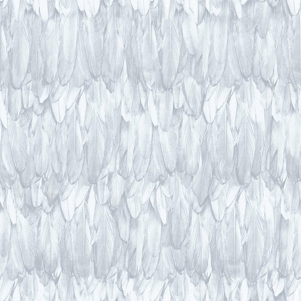 Luxury White Bird Birds 3D Embossed Wallpaper, Traditional Non-Woven Wall Covering, 41.7"W x 614"H, Washable Removable for Li
