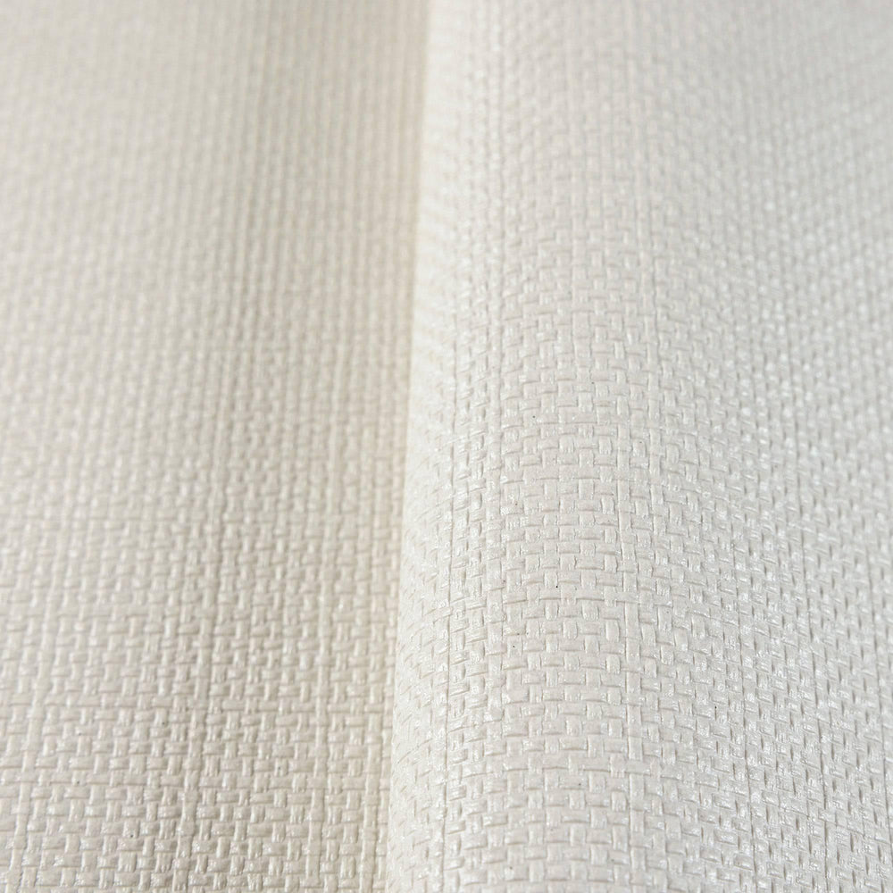 Luxury White Fabric Textured Wallpaper, Coastal Non-Woven Wall Covering, 41.7"W x 614"H, Washable Removable for Living Room B