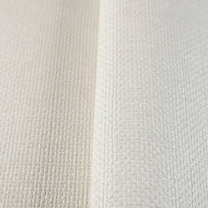 Luxury White Fabric Textured Wallpaper, Coastal Non-Woven Wall Covering, 41.7"W x 614"H, Washable Removable for Living Room B