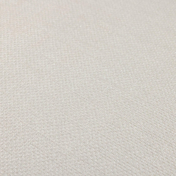 Luxury White Fabric Textured Wallpaper, Coastal Non-Woven Wall Covering, 41.7"W x 614"H, Washable Removable for Living Room B