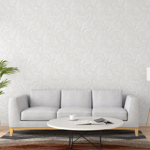 Luxury Gray Geometric Embossed 3D Embossed Wallpaper, Traditional Non-Woven Wall Covering, 41.7"W x 398"H, Washable Removable