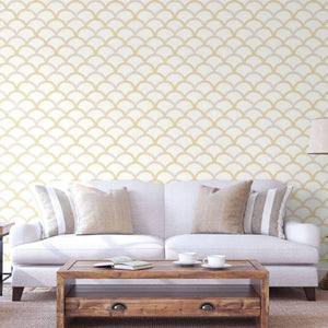 Luxury White Geometric Textured 3D Embossed Wallpaper, Coastal Non-Woven Wall Covering, 41.7"W x 398"H, Washable Removable fo