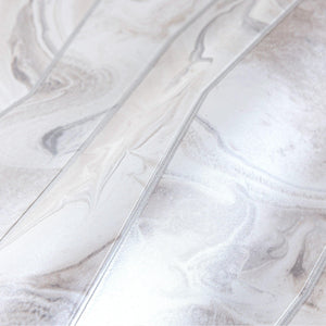 Luxury White Marble Striped Wallpaper, Coastal Non-Woven Wall Covering, 41.7"W x 398"H, Washable Removable for Living Room Be