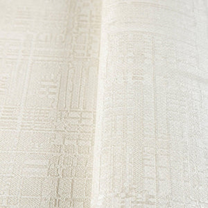 Luxury White Abstract Geometric 3D Embossed Wallpaper, Contemporary Non-Woven Wall Covering, 41.7"W x 614"H, Washable Removab