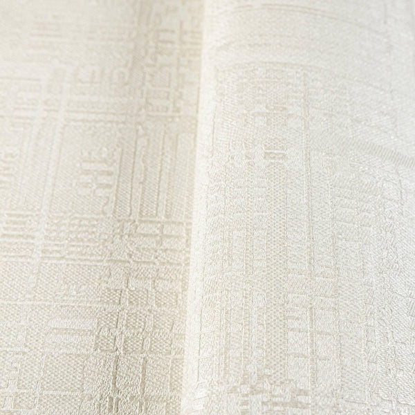 Luxury White Abstract Geometric 3D Embossed Wallpaper, Contemporary Non-Woven Wall Covering, 41.7"W x 614"H, Washable Removab