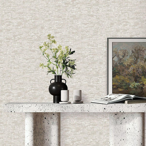 Luxury White Textured Embossed 3D Embossed Wallpaper, Boho Non-Woven Wall Covering, 41.7"W x 614"H, Washable Removable for Li