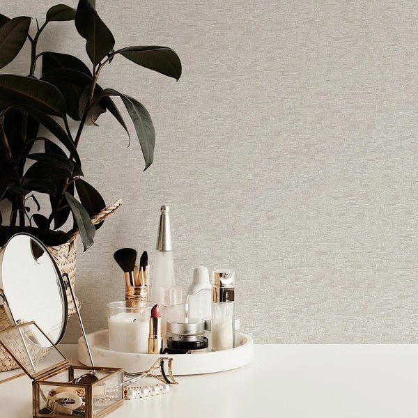 Luxury White Textured Embossed 3D Embossed Wallpaper, Boho Non-Woven Wall Covering, 41.7"W x 614"H, Washable Removable for Li