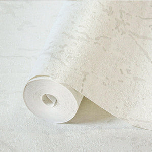 Luxury White Abstract Textured Wallpaper, Boho Non-Woven Wall Covering, 41.7"W x 398"H, Washable Removable for Living Room Be