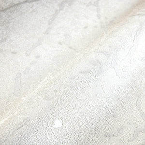 Luxury White Abstract Textured Wallpaper, Boho Non-Woven Wall Covering, 41.7"W x 398"H, Washable Removable for Living Room Be