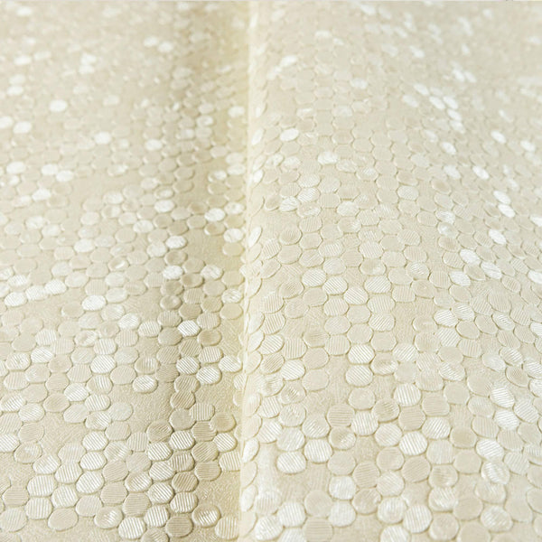 Luxury Yellow Textured Embossed 3D Embossed Wallpaper, Premium Non-Woven Wall Covering, 41.7"W x 398"H, Washable Removable fo