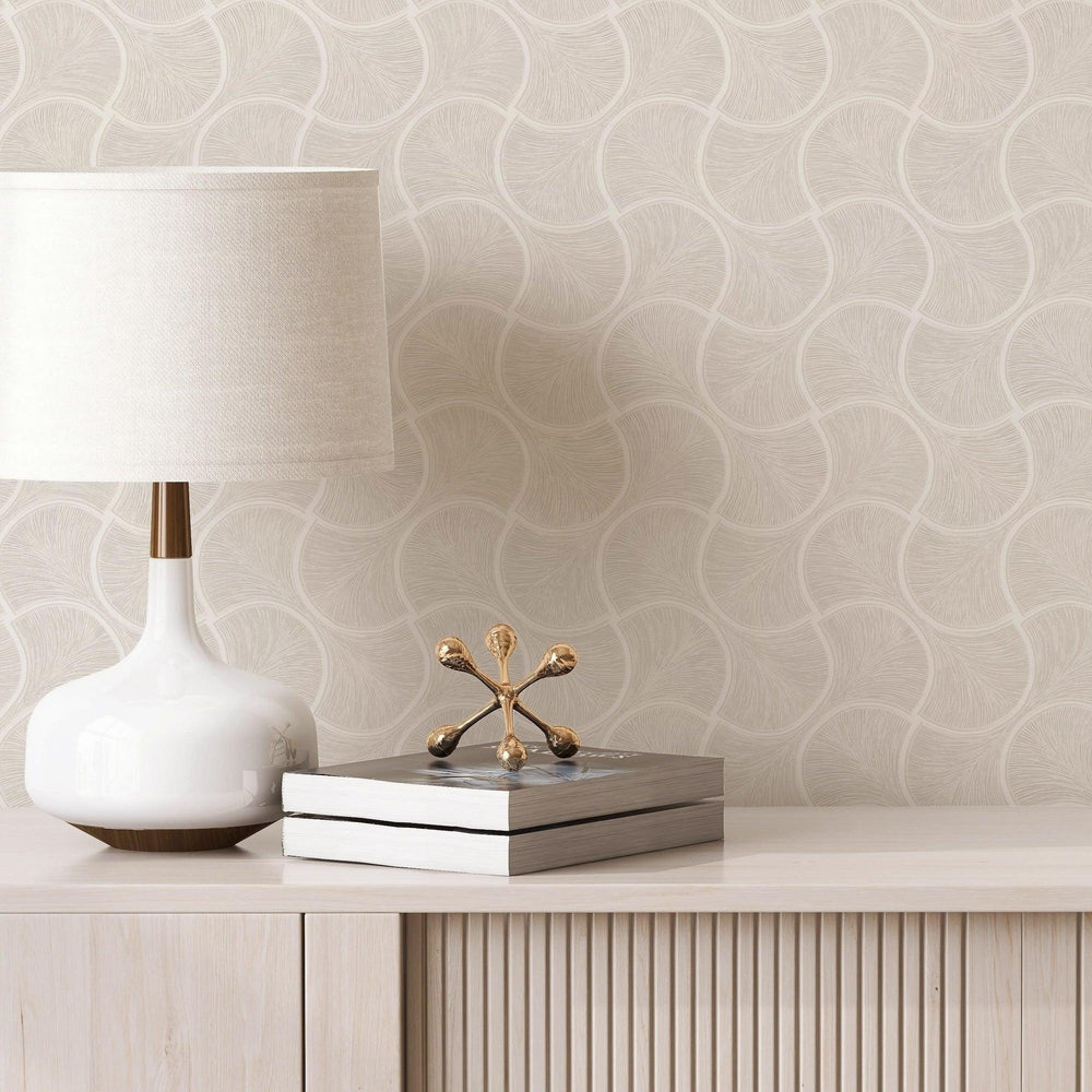 Luxury White Geometric Textured Wallpaper, Contemporary Non-Woven Wall Covering, 41.7"W x 614"H, Washable Removable for Livin