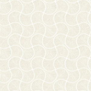 Luxury White Geometric Textured Wallpaper, Contemporary Non-Woven Wall Covering, 41.7"W x 614"H, Washable Removable for Livin
