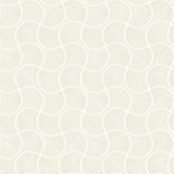 Luxury White Geometric Textured Wallpaper, Contemporary Non-Woven Wall Covering, 41.7"W x 614"H, Washable Removable for Livin