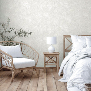 Luxury Metallic Abstract Metallic 3D Embossed Wallpaper, Coastal Non-Woven Wall Covering, 41.7"W x 614"H, Washable Removable 