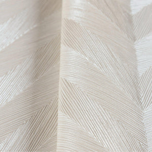 Luxury White Chevron Geometric Wallpaper, Glam Non-Woven Wall Covering, 41.7"W x 398"H, Washable Removable for Living Room Be