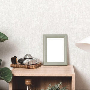Luxury White Abstract Distressed Wallpaper, Coastal Non-Woven Wall Covering, 41.7"W x 398"H, Washable Removable for Living Ro