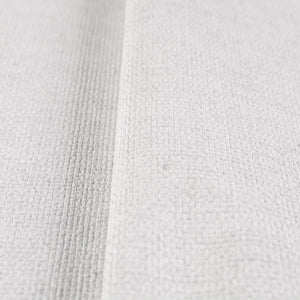 Luxury White Fabric Textured Wallpaper, Boho Non-Woven Wall Covering, 41.7"W x 398"H, Washable Removable for Living Room Bedr