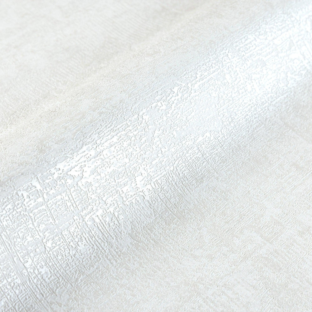 Luxury White Distressed Textured 3D Embossed Wallpaper, Boho Non-Woven Wall Covering, 41.7"W x 614"H, Washable Removable for 