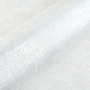 Luxury White Distressed Textured 3D Embossed Wallpaper, Boho Non-Woven Wall Covering, 41.7"W x 614"H, Washable Removable for 