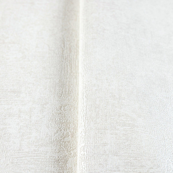Luxury White Distressed Textured 3D Embossed Wallpaper, Boho Non-Woven Wall Covering, 41.7"W x 614"H, Washable Removable for 