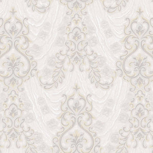 Luxury Beige Textured Embossed 3D Embossed Wallpaper, Premium Non-Woven Wall Covering, 41.7"W x 398"H, Washable Removable for